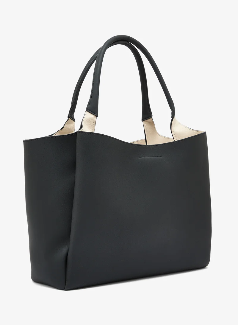 لوف موسكينو حقيبة تسوق توت جلد صناعي بتصميم قلب جريء